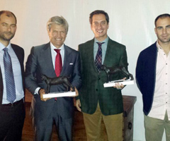 José María Gallardo recoge el premio anual Iberlince concedido a FEDEXCAZA